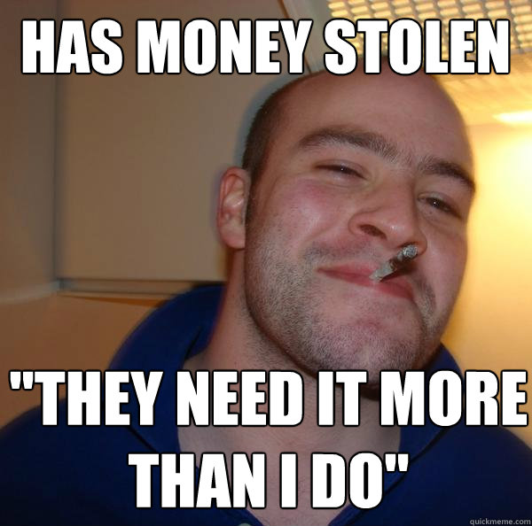 has money stolen 