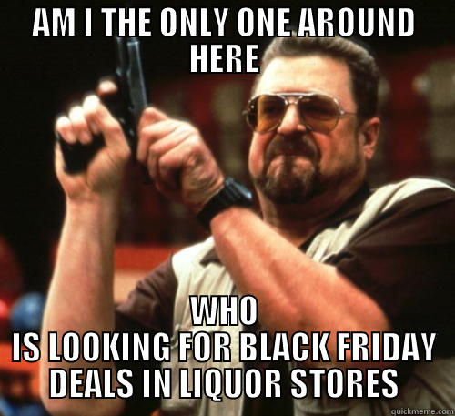 AM I THE ONLY ONE AROUND HERE WHO IS LOOKING FOR BLACK FRIDAY DEALS IN LIQUOR STORES Am I The Only One Around Here