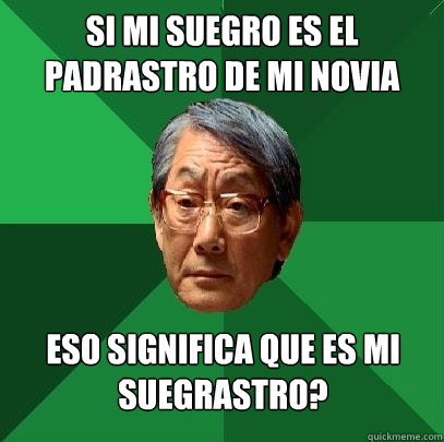 Si mi suegro es el padrastro de mi novia eso significa que es mi suegrastro?  High Expectations Asian Father