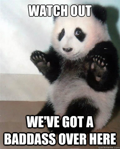 WAtch out We've got a baddass over here - WAtch out We've got a baddass over here  Panda Badass