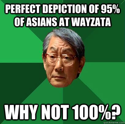 perfect depiction of 95% of asians at wayzata why not 100%?  High Expectations Asian Father