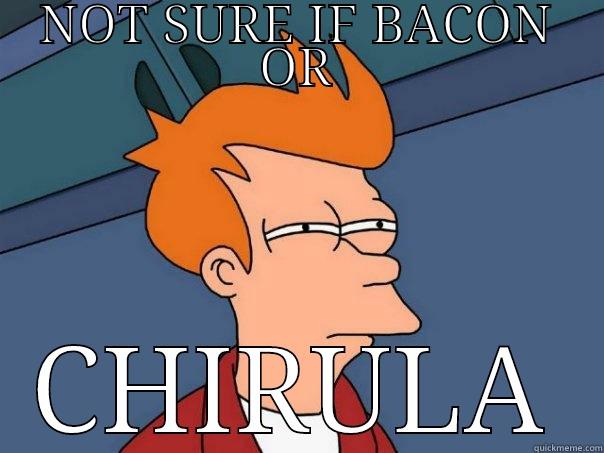 NOT SURE IF BACON OR CHIRULA Futurama Fry