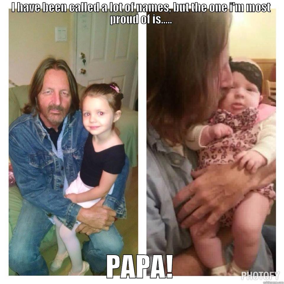 I HAVE BEEN CALLED A LOT OF NAMES, BUT THE ONE I'M MOST PROUD OF IS..... PAPA! Misc