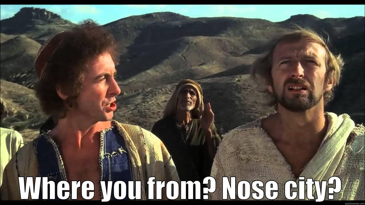 monty python -  WHERE YOU FROM? NOSE CITY? Misc