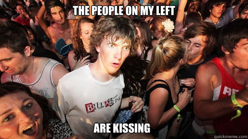 THE PEOPLE ON MY LEFT ARE KISSING  Sudden Clarity Clarence