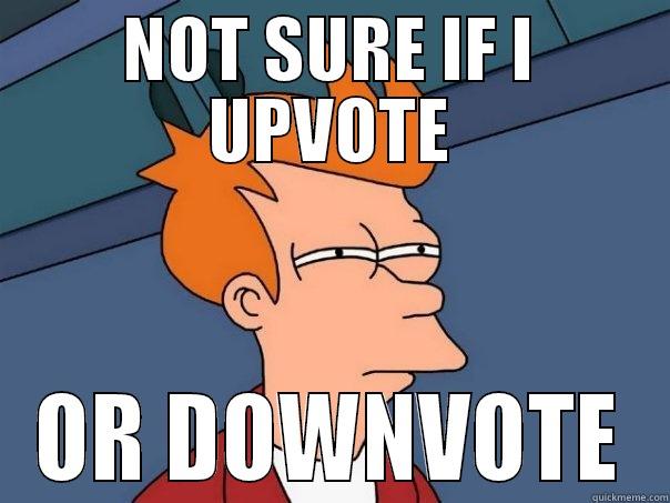 NOT SURE IF I UPVOTE OR DOWNVOTE Futurama Fry