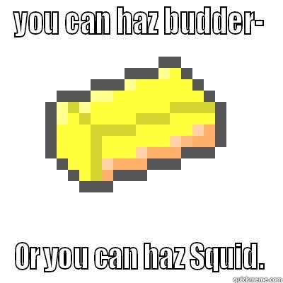 YOU CAN HAZ BUDDER- OR YOU CAN HAZ SQUID. Misc