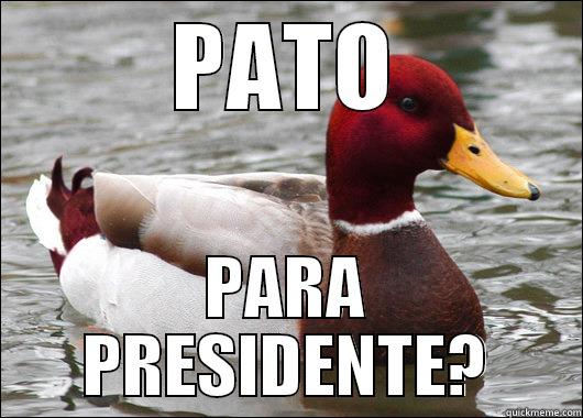 PATO PARA PRESIDENTE? Malicious Advice Mallard