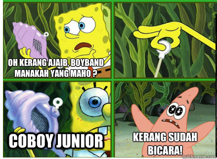 Oh Kerang Ajaib, boyband manakah yang maho ? COBOY JUNIOR Kerang sudah bicara!  Magic Conch Shell