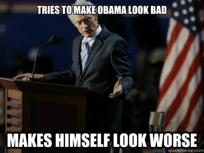 tries to make obama look bad makes himself look worse  Senile Clint Eastwood