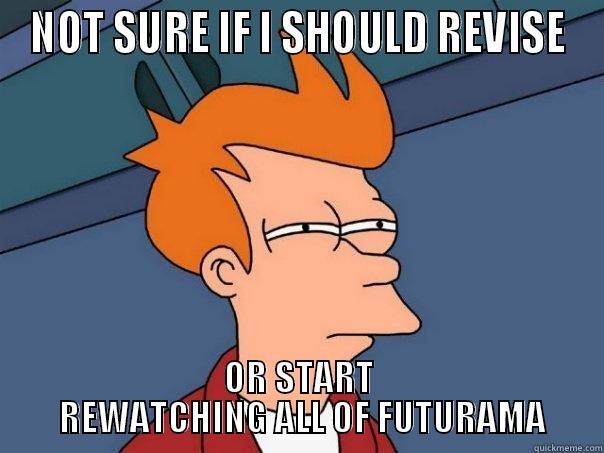 NOT SURE IF I SHOULD REVISE OR START  REWATCHING ALL OF FUTURAMA Futurama Fry