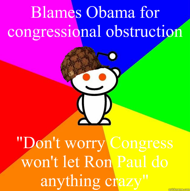 Blames Obama for congressional obstruction 