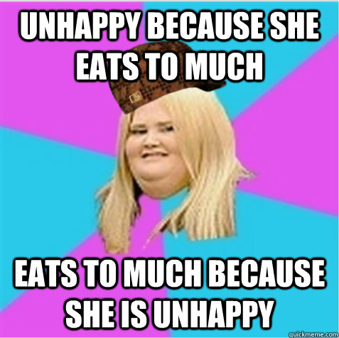 unhappy because she eats to much eats to much because she is unhappy - unhappy because she eats to much eats to much because she is unhappy  Misc