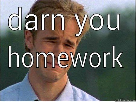 darn you - DARN YOU HOMEWORK 1990s Problems