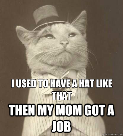 I used to have a hat like that then my mom got a job  Aristocat