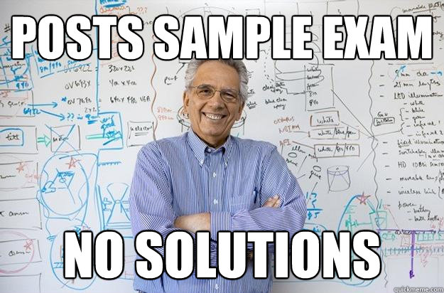 Posts sample exam no solutions  Engineering Professor