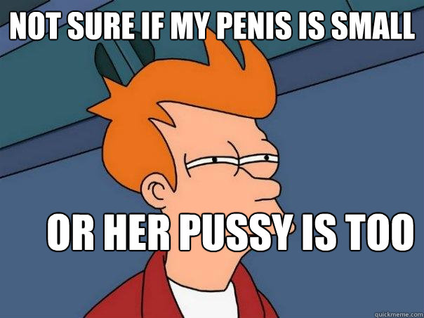 Not sure if my penis is small Or her pussy is too huge  Futurama Fry