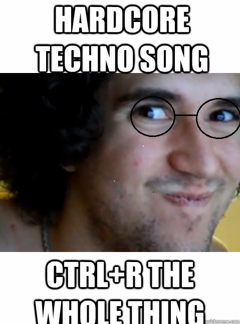 Hardcore Techno song CTRL+R the whole thing - Hardcore Techno song CTRL+R the whole thing  HIPSTER STEPMANIA