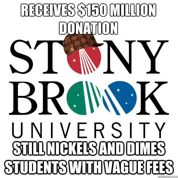 Receives $150 million donation still nickels and dimes students with vague fees  