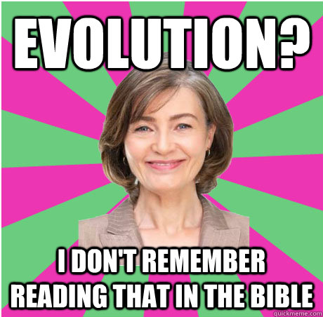 Evolution? I Don't remember reading that in the Bible  Suburban Bible Basher