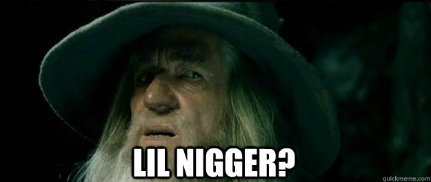  lil nigger?  Gandalf