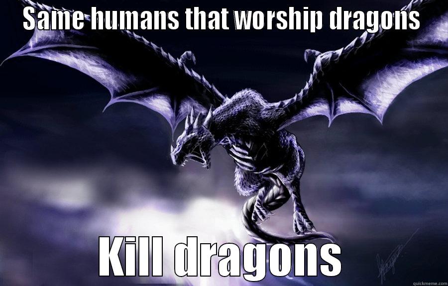 Storm Dragon - SAME HUMANS THAT WORSHIP DRAGONS KILL DRAGONS Misc