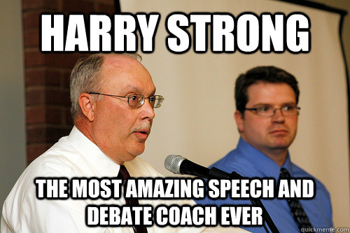 Harry Strong The most amazing speech and debate coach ever  Forensics Fox