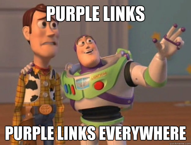 purple links purple links everywhere  Buzz Lightyear