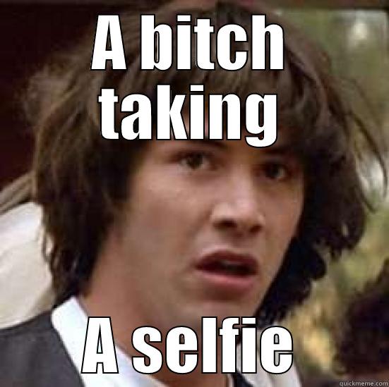 A BITCH TAKING A SELFIE conspiracy keanu