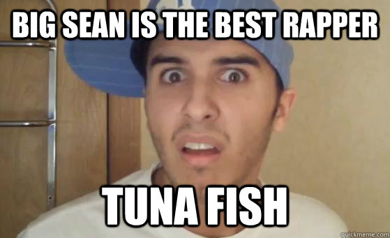 Big sean is the best rapper tuna fish  Typical Lil Wayne Fan