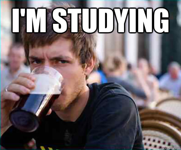 I'm Studying  - I'm Studying   Lazy College Senior