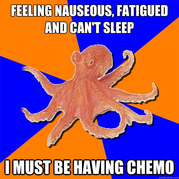 Feeling nauseous, fatigued and can't sleep I must be having chemo  Online Diagnosis Octopus