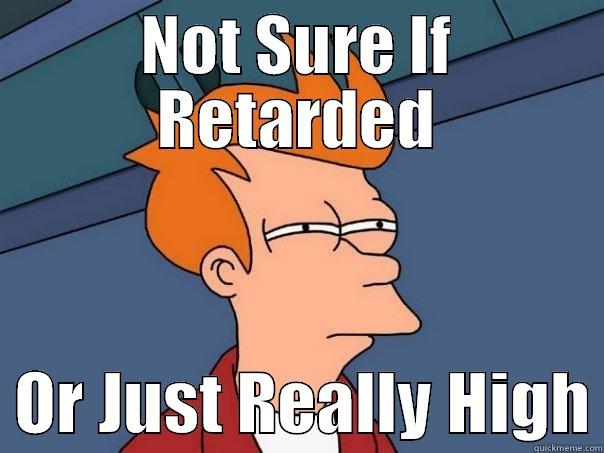 NOT SURE IF RETARDED   OR JUST REALLY HIGH Futurama Fry