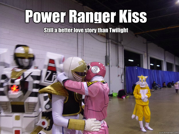 Power Ranger Kiss Still a better love story than Twilight  Power Ranger Kiss