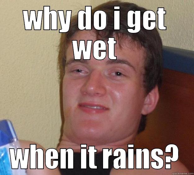 said by alex - WHY DO I GET WET WHEN IT RAINS? 10 Guy