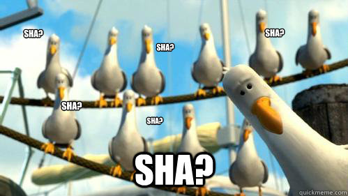 Sha? Sha? Sha? Sha? Sha? Sha?  Finding Nemo Seagulls