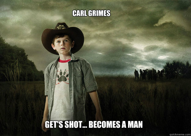 Carl Grimes Get's shot... Becomes a man  Carl Grimes Walking Dead