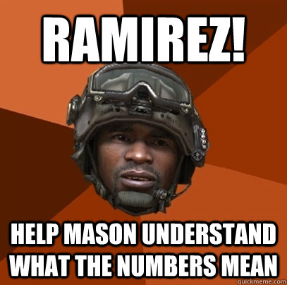 RAMIREZ! HELP MASON UNDERSTAND WHAT THE NUMBERS MEAN  