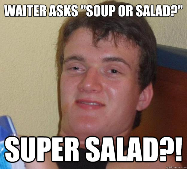 Waiter asks 