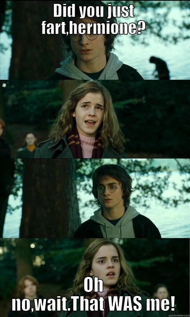 DID YOU JUST FART,HERMIONE? OH NO,WAIT.THAT WAS ME! Horny Harry