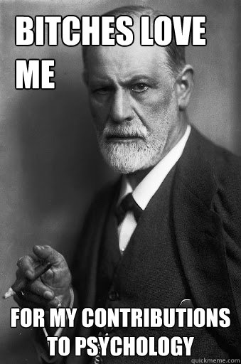 Bitches Love Me For my contributions to psychology  Freud