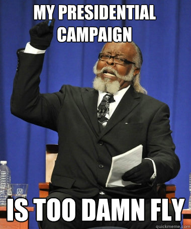 my presidential campaign is too damn fly  Jimmy McMillan