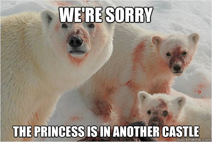 We're sorry The princess is in another castle  Bad News Bears