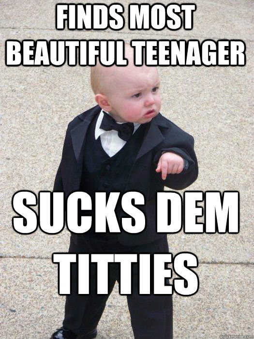 finds most beautiful teenager sucks dem titties  Caption 4 goes here  Baby Godfather