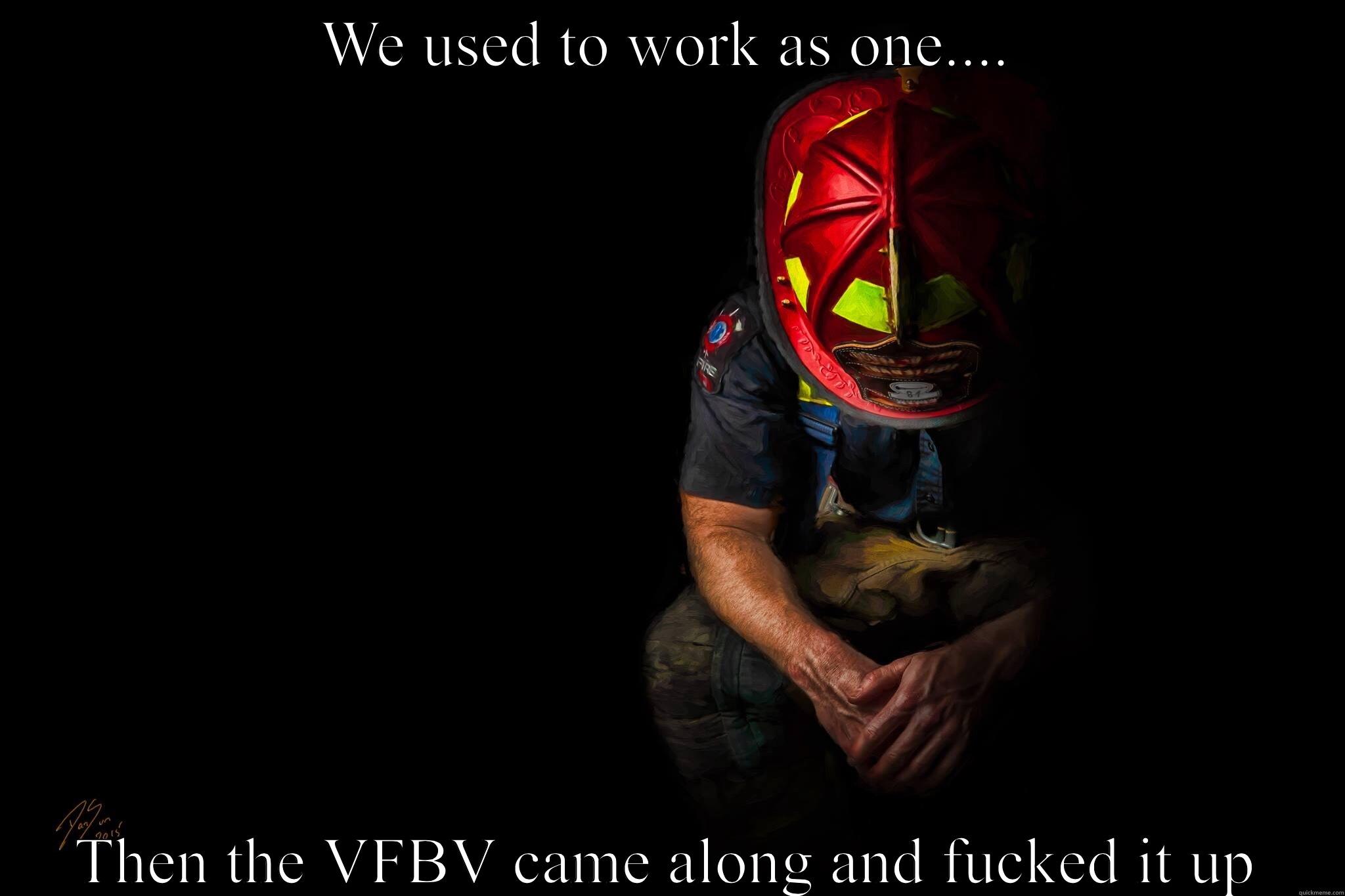 WE USED TO WORK AS ONE.... THEN THE VFBV CAME ALONG AND FUCKED IT UP Misc