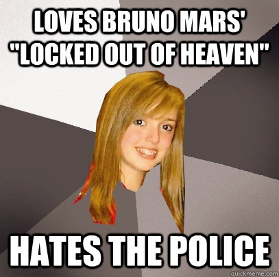 Loves bruno mars' 