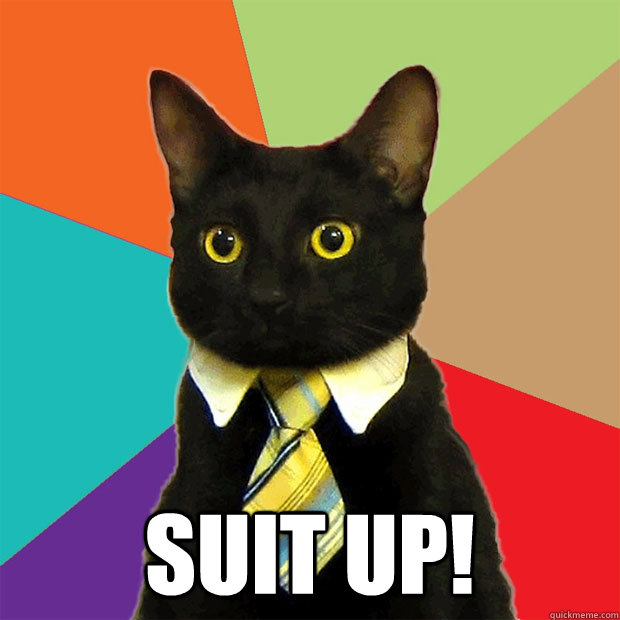  SUIT UP! -  SUIT UP!  Business Cat