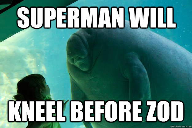 superman will kneel before zod - superman will kneel before zod  Overlord Manatee