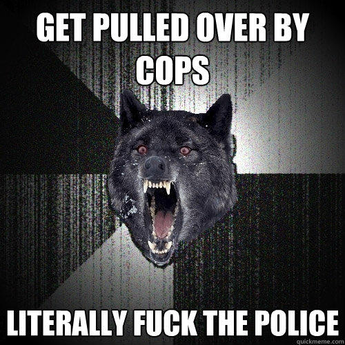 Get pulled over by cops literally fuck the police  