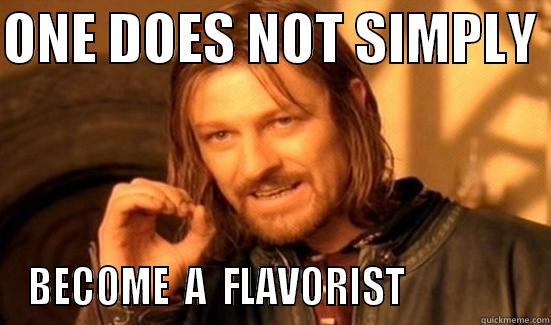 Flavorist Definition - ONE DOES NOT SIMPLY  BECOME  A  FLAVORIST                Boromir